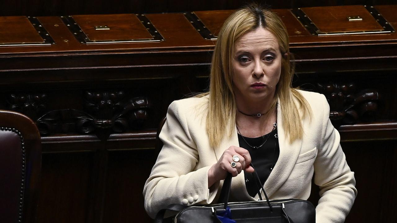 Le parti de Giorgia Meloni part en guerre contre les mots anglais. [Keystone - Riccardo Antimiani - EPA]