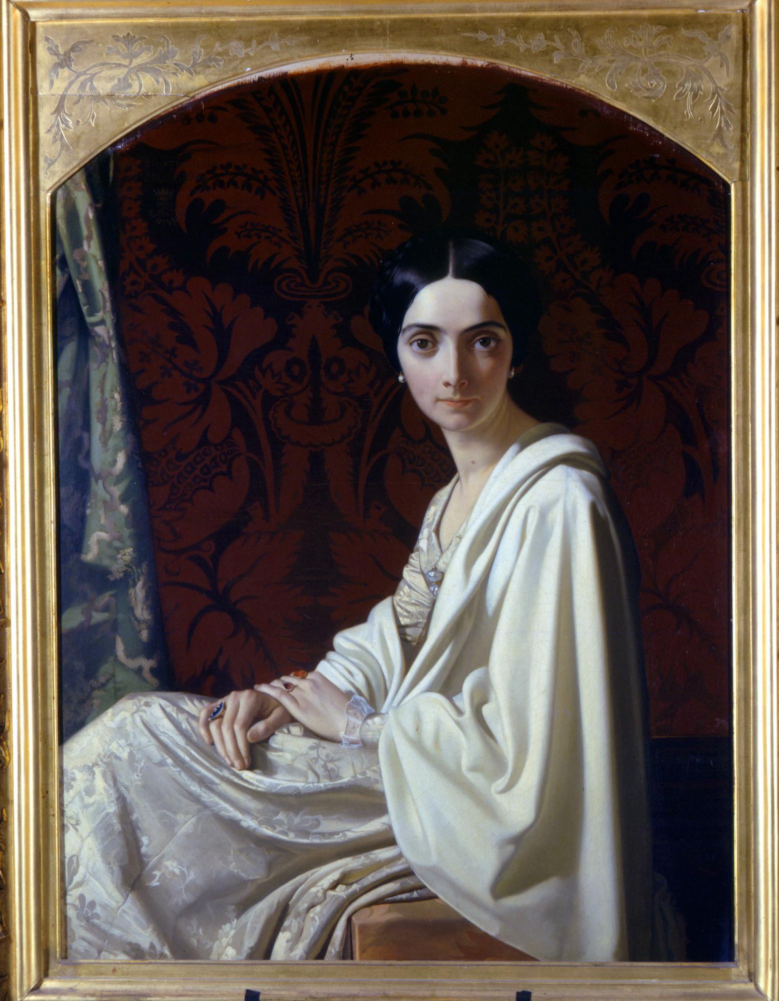 La marquise Cristina Trivulzio, princesse de Belgiojoso (1808-1871), peinture de Henri Lehmann. [AFP - Costa / Leemage]