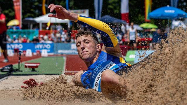 Vainqueur à la longueur à Oslo, Simon Ehammer parviendra-t-il à récidiver à Lausanne? [Keystone - Peter Rinderer]