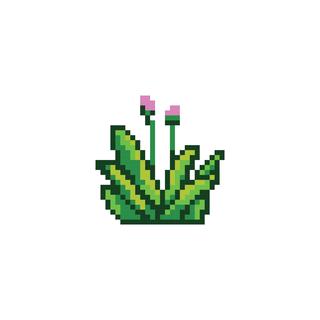 Une plante en pixels. [Depositphotos - captainvector]