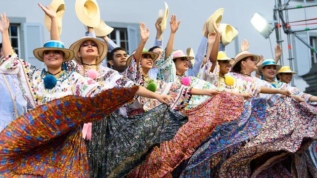 Une photo des Rencontres de folklore internationales de Fribourg en 2022. [RFI]