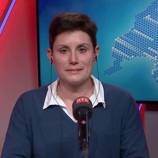 Aline Renard, co-directrice de TRANSITEC, bureau d’études spécialisé dans les problématiques de mobilité, le 8 décembre 2023 dans la Matinale. [RTS]