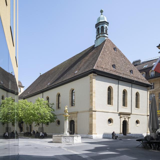 Un moratoire a été décidé sur l'interdiction des cérémonies laïques dans les temples à Neuchâtel. [Keystone - Christian Beutler]