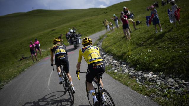 Tour de France: l’importance commerciale de gagner. [Keystone - AP Photo/Daniel Cole]
