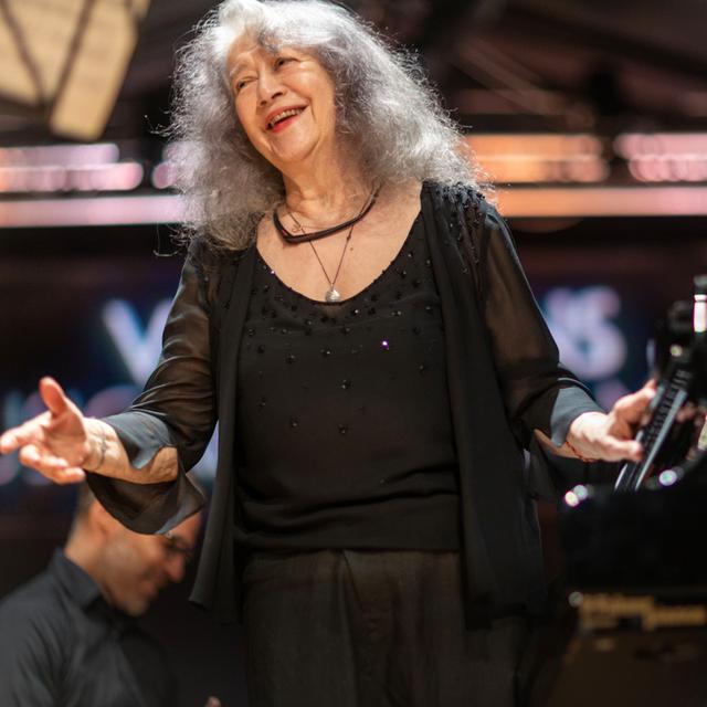 Martha Argerich en concert le 26 août 2023 aux Variations musicales de Tannay. [Variations musicales de Tannay - Nassisi]