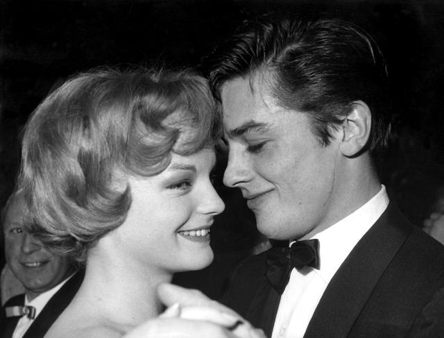 Alain Delon et Romy Schneider à Muniche enb 1959. [KEYSTONE - EPA DPA FILES]