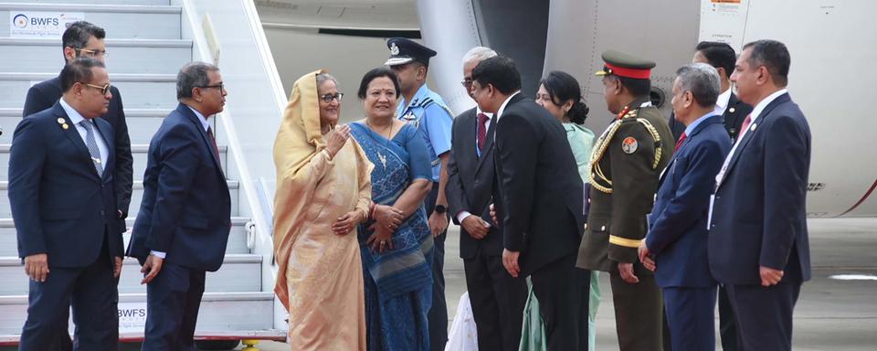 Arrivée des dirigeants au sommet du G20 en Inde. [EPA/Keystone - MINISTRY OF EXTERNAL AFFAIRS]