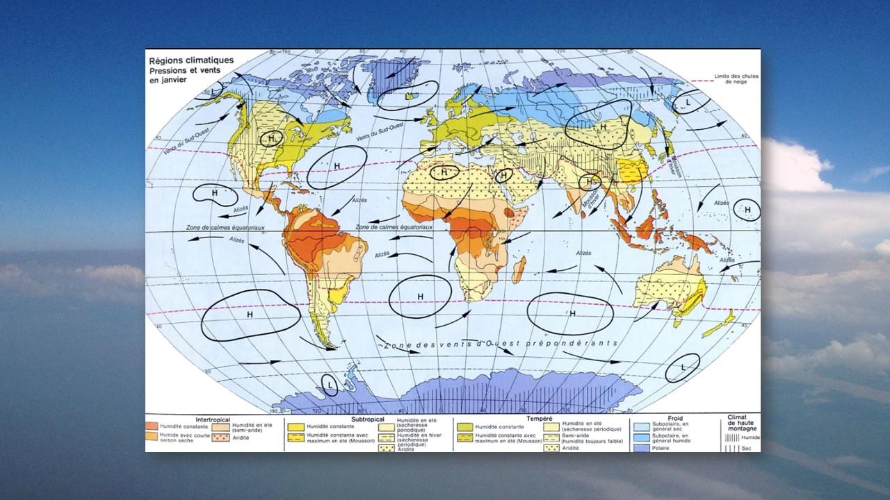 Circulation générale des courants atmosphériques [MPI for Chemistry/Wikipedia - Meinrad O. Andreae]