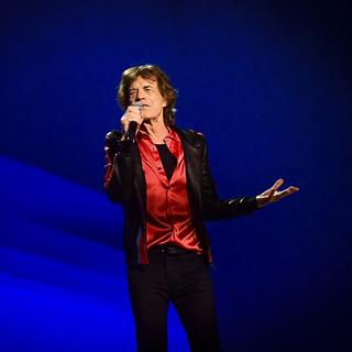 Mick Jagger, chanteur du groupe The Rolling Stones, lors d'un concert donné à Stockholm en juillet 2022. [TT News Agency via AFP - Ali Lorestani]
