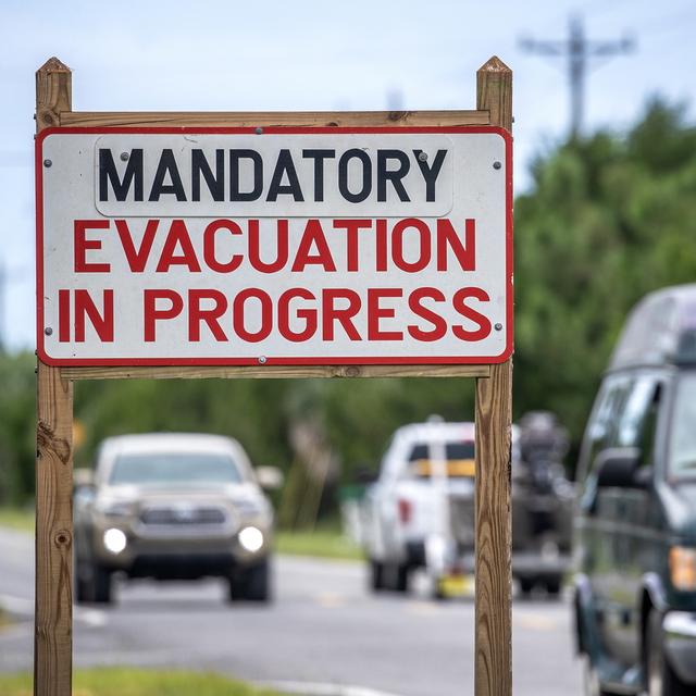 Les habitants de la Floride ont été encouragés à évacuer leurs habitations avant l'arrivée de l'ouragan Idalia. [EPA / Keystone - Cristobal Herrera-Ulashkevich]