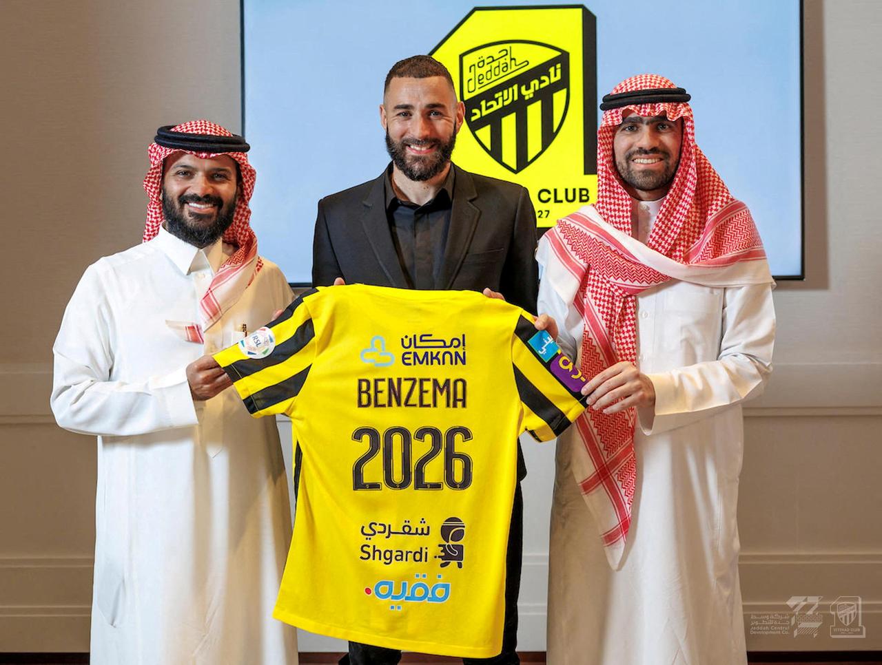 Après 14 ans de succès au Real Madrid, Karim Benzema a signé un contrat de trois ans au sein du club saoudien Al-Ittihad, basé à Jeddah. [Reuters - Al Ittihad]