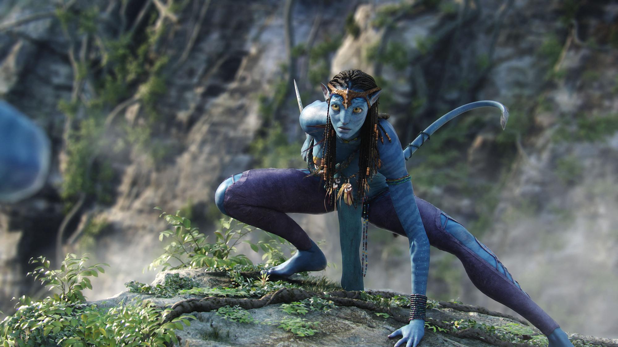 Neytiri, une Na'vi dans le film "Avatar" de James Cameron. [AFP - Archives du 7eme Art / Photo12 via AFP]