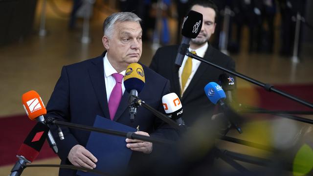 Viktor Orban compte jouer les trouble-fête lors du sommet de l'UE crucial pour l'Ukraine. [Keystone - AP Photo/Virginia Mayo]