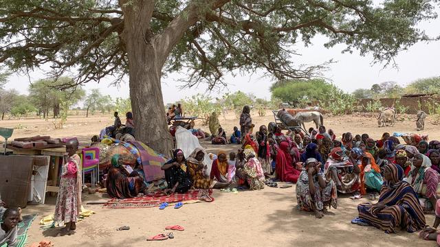 Des dizaines de milliers de Soudanais se sont réfugiés au Tchad. [Keystone - Donaig Le Du - UNICEF via AP]