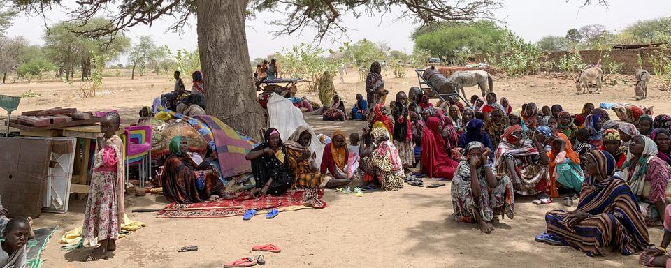 Des dizaines de milliers de Soudanais se sont réfugiés au Tchad. [Keystone - Donaig Le Du - UNICEF via AP]