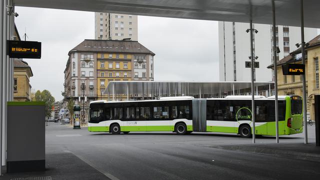 Le taux d'absentéisme dans le secteur des transports publics romands reste élevé. [Keystone - Jean-Christophe Bott]