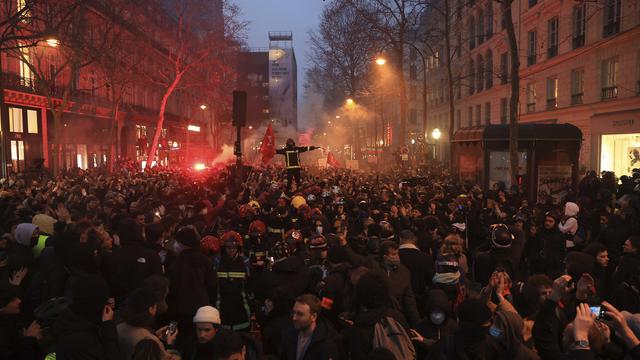 Manifestation à Paris le 23 mars. [Keystone - Aurelien Morissard]