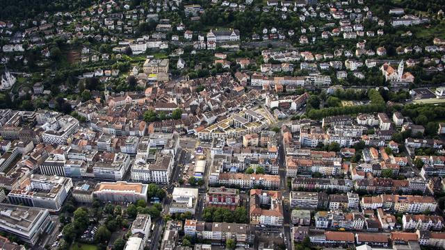 Bienne a mis en place une stratégie pour préserver son autonomie financière. [Keystone - Jean-Christophe Bott]