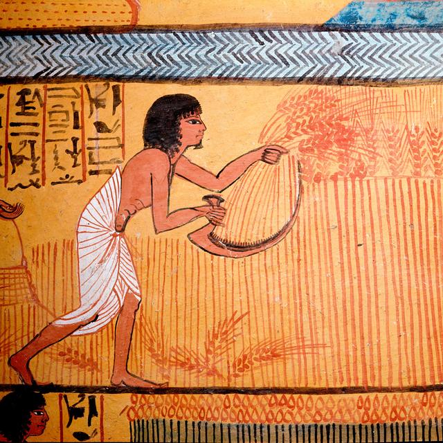 Une fresque représentant un égyptien. [AFP - ©Luisa Ricciarini/Leemage]