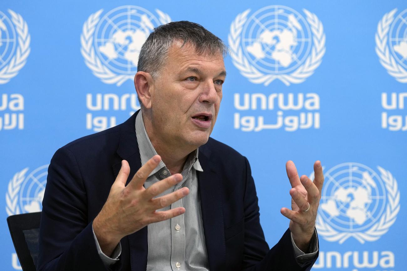 Philippe Lazzarini, patron de l'UNRWA, l'agence d'aide aux réfugiés palestiniens de l'ONU. [Bilal Hussein - AP Photo]