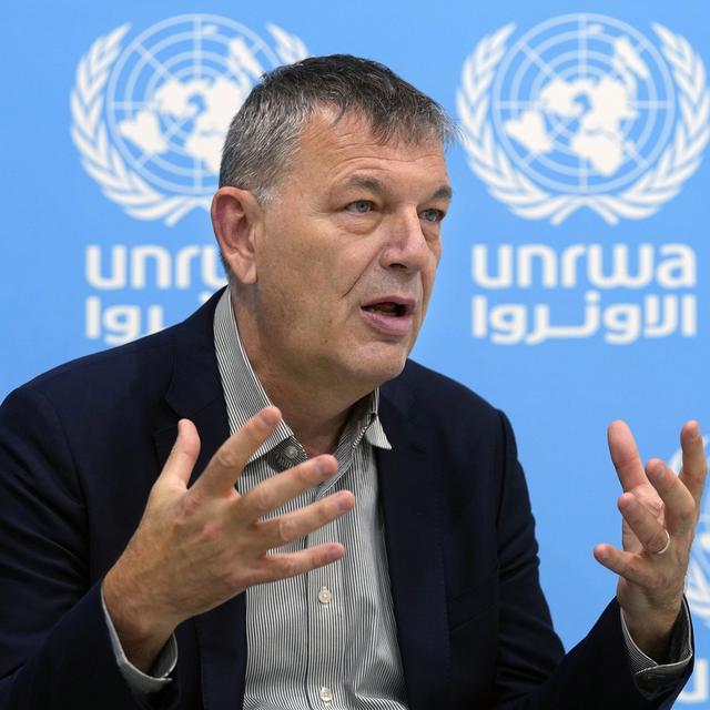 Philippe Lazzarini, patron de l'UNRWA, l'agence d'aide aux réfugiés palestiniens de l'ONU. [Bilal Hussein - AP Photo]