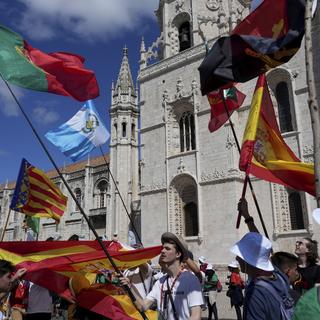 Près d'un million de catholiques à Lisbonne pour les Journées mondiales de la jeunesse. [KEYSTONE - ANA BRIGIDA]