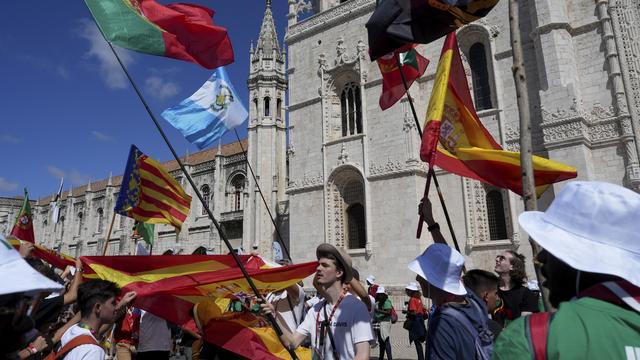 Près d'un million de catholiques à Lisbonne pour les Journées mondiales de la jeunesse. [KEYSTONE - ANA BRIGIDA]