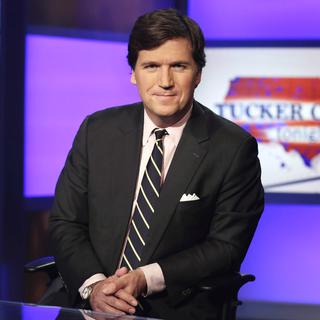 L'animateur conservateur vedette Tucker Carlson quitte l'antenne de Fox New. [Keystone - Richard Drew / AP Photo]