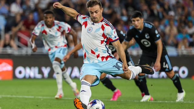 Xherdan Shaqiri a notamment inscrit un penalty avec Chicago. [Matt Krohn]