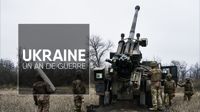 Géopolitis: Ukraine, un an de guerre [Keystone - AP Photo/Libkos]