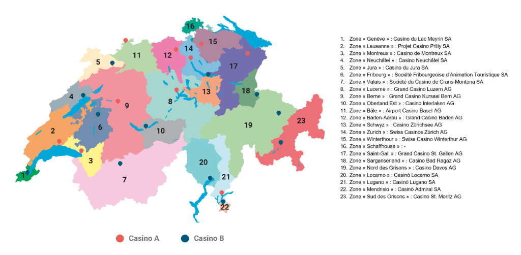 Paysage des casinos à partir de 2025. [CJMJ]