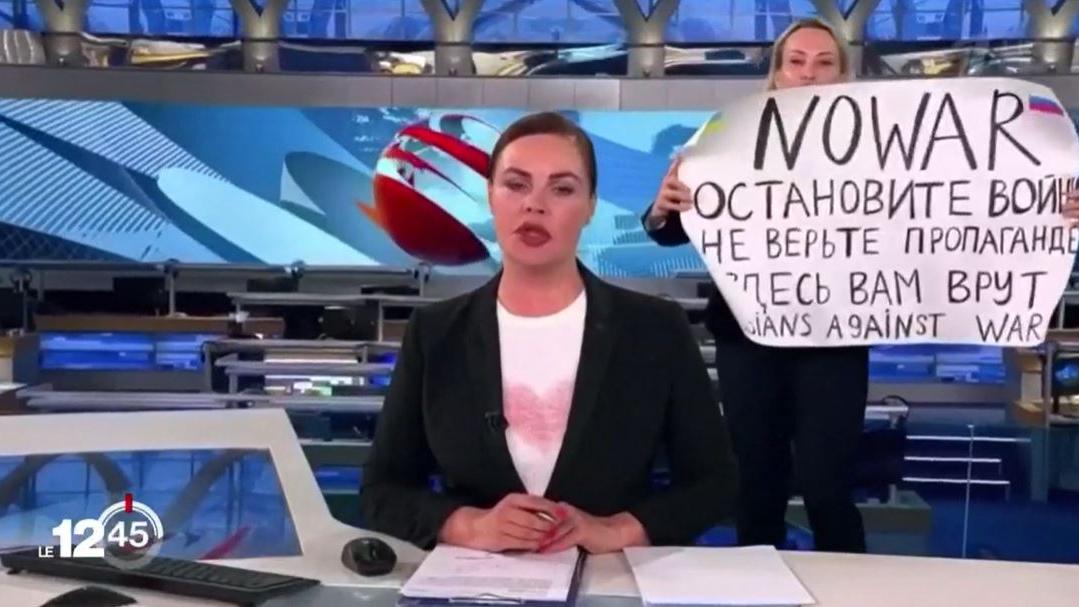 Intrusion au téléjournal le plus regardé de Russie pour dire non à la guerre en Ukraine