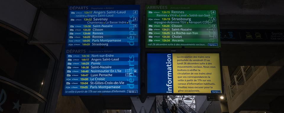 Le trafic TGV entre la Suisse et la France perturbé dès lundi soir (image d'illustration). [AFP - Estelle Ruiz/Hans Lucas.]