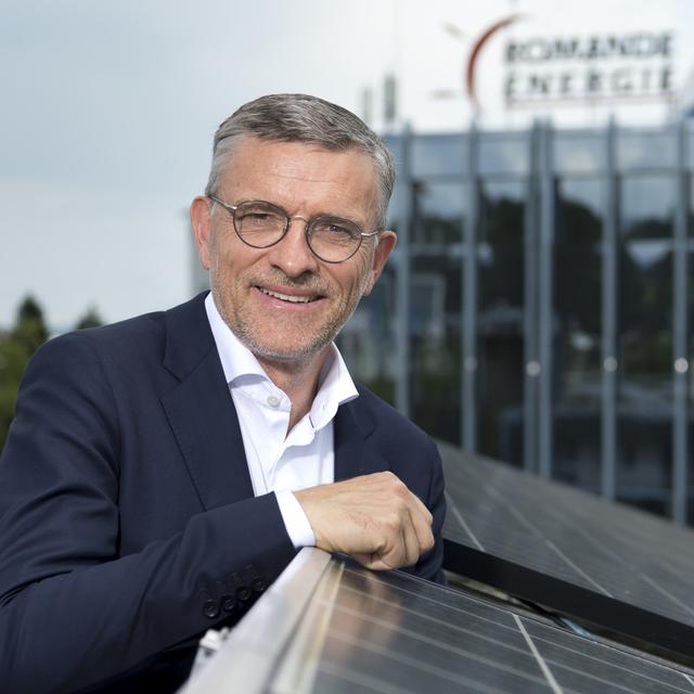 Christian Petit, directeur général de Romande Energie. [Keystone - Laurent Gillieron]