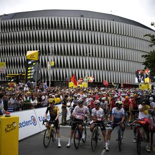 Première étape du 110e Tour de France. [Keystone - AP Photo/Daniel Cole]