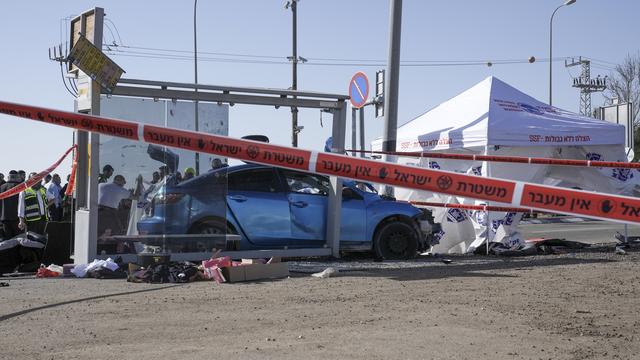 L'attentat a été commis à Ramot, quartier de colonisation juive de Jérusalem-Est. [AP/Keystone - Mahmoud Illean]