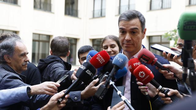 Le Premier ministre socialiste Pedro Sanchez. [Keystone - J.J. Guillen]