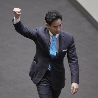 Pita Limjaroenrat au Parlement thaïlandais le 19 juillet 2023. [Keystone - Sakchai Lalit]