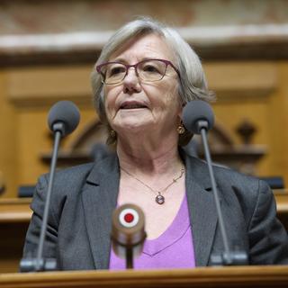 Laurence Fehlmann Rielle, conseillère nationale socialiste genevoise. [Keystone - Anthony Anex]