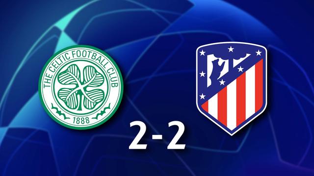 3e journée, Celtic - Atlético (2-2): le résumé du match