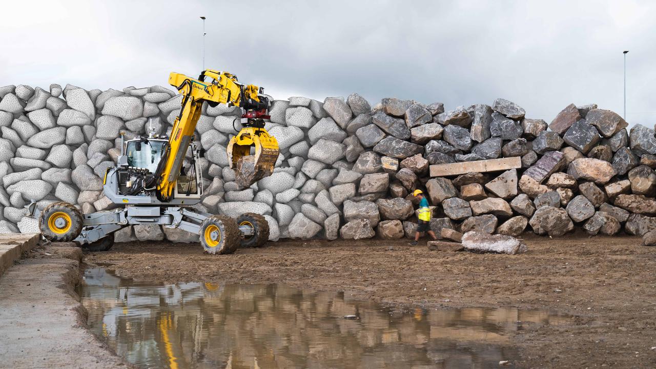 Un robot-pelleteuse de l'EPFZ construit tout seul des murs en pierre [ETH Zurich - Marc Schneider]
