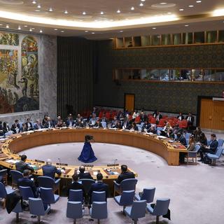 Le Conseil de sécurité de l'ONU le 05 janvier 2023. Image d'illustration. [Keystone - AP Photo/Seth Wenig]