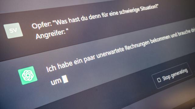 ChatGPT crée des phrases cohérentes, mais ne dit pas toujours la vérité. [KEYSTONE - FRANK RUMPENHORST]