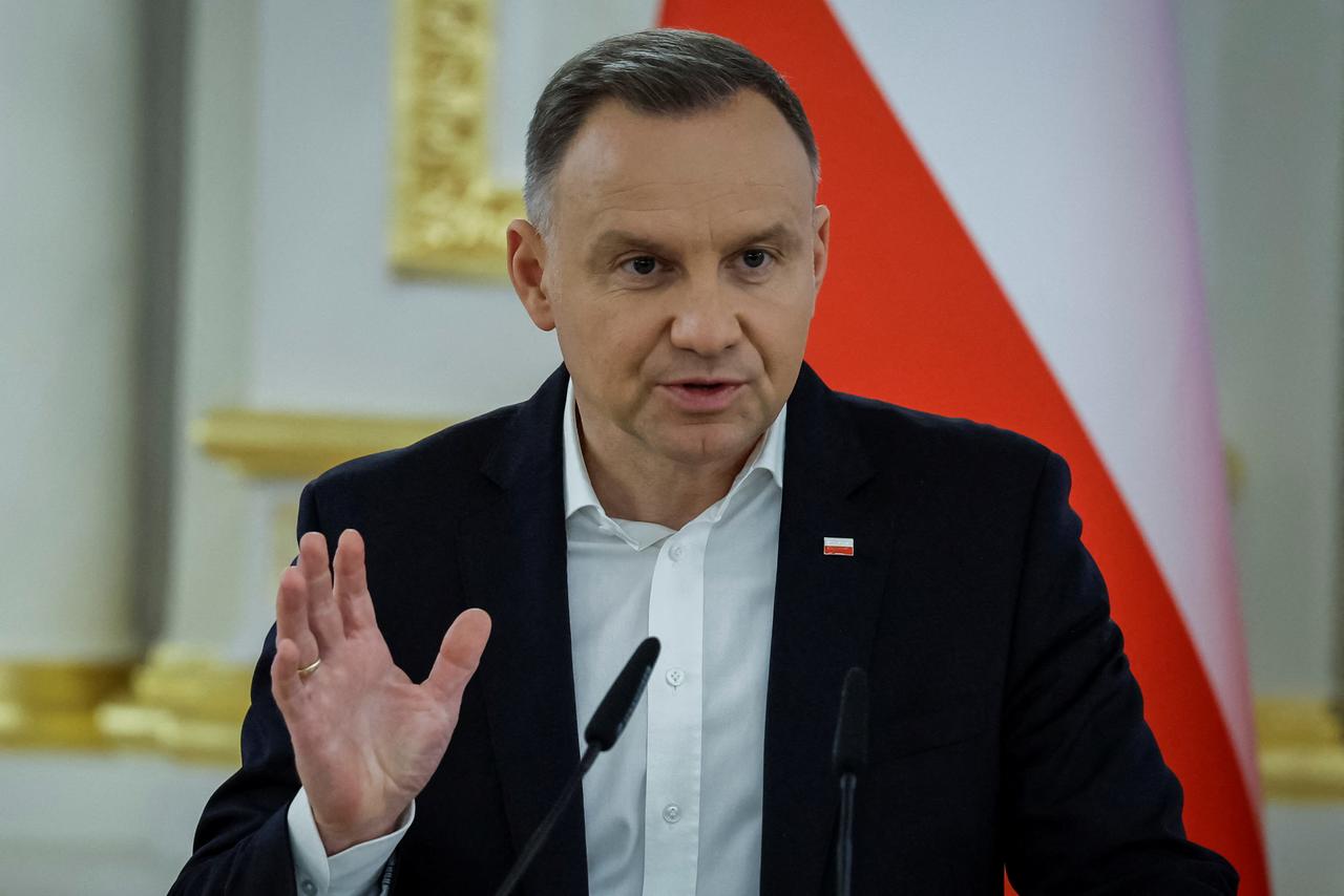 Le président polonais Andrzej Duda lors de sa visite à Kiev le mercredi 28 juin 2023. [reuters - Alina Smutko]