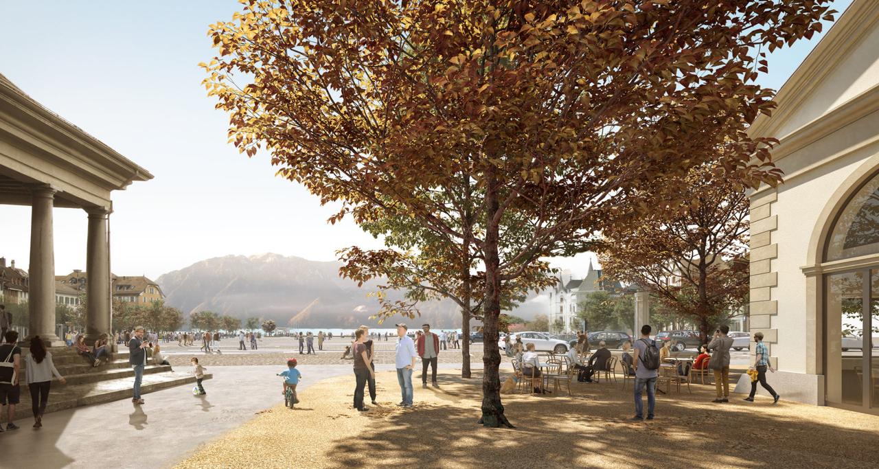 Le projet du réaménagement de la place du Marché à Vevey. [VILLE DE VEVEY]