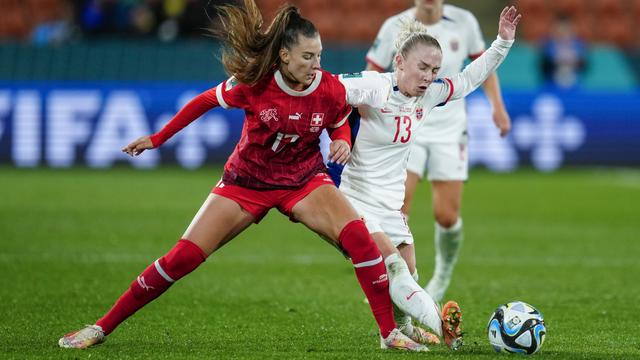 La Suisse a affronté la Norvège dans son 2ème match de Coupe du Monde féminine. [AP Photo/Keystone - Abbie Parr]