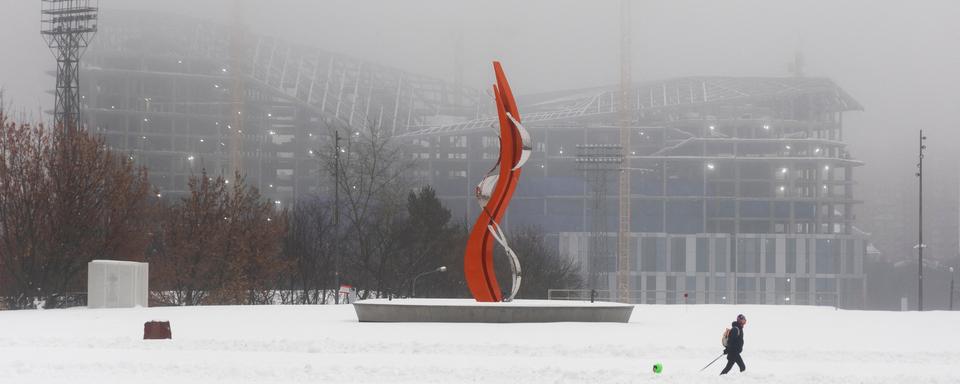 La ville de Moscou sous la neige, le lundi 27 novembre 2023. [Reuters - Maxim Shemetov]