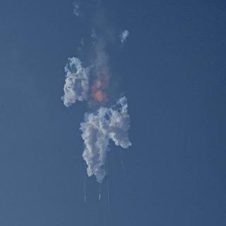 La fusée Starship a explosé au-dessus du Texas. [Keystone - AP Photo/Eric Gay]