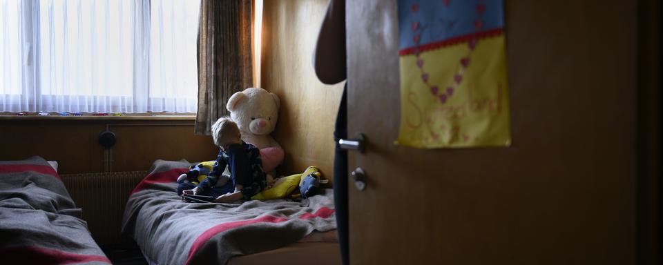 L'ONG Human Rights Watch appelle à protéger les enfants placés et orphelins victimes de la guerre en Ukraine [Keystone - Anthony Anex]