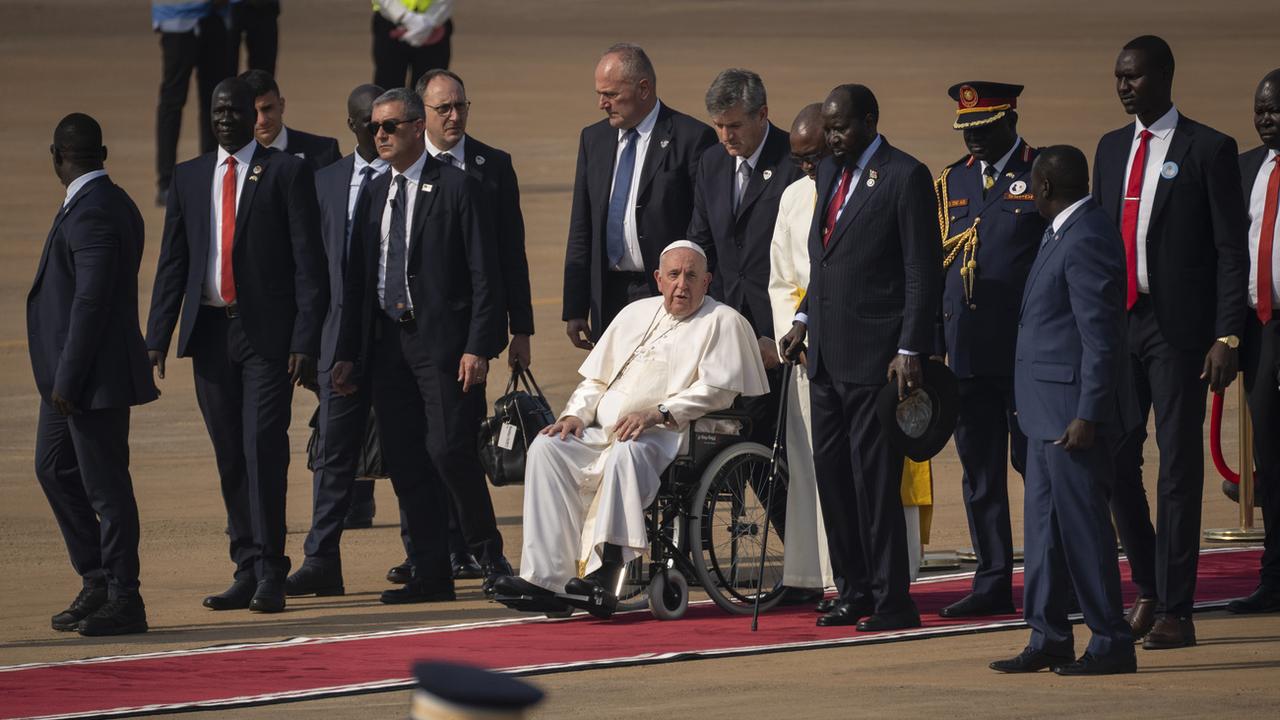Le pape François est en visite au Soudan du Sud pour promouvoir la paix. [AP Photo - Ben Curtis]